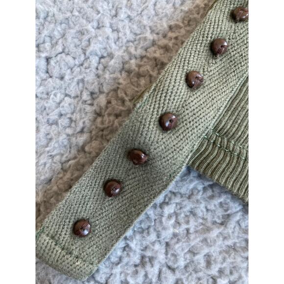 Vintage Tank Top Large Studded Round Neck Racerback Jersey Green Grunge Fairy - Picture 3 of 12